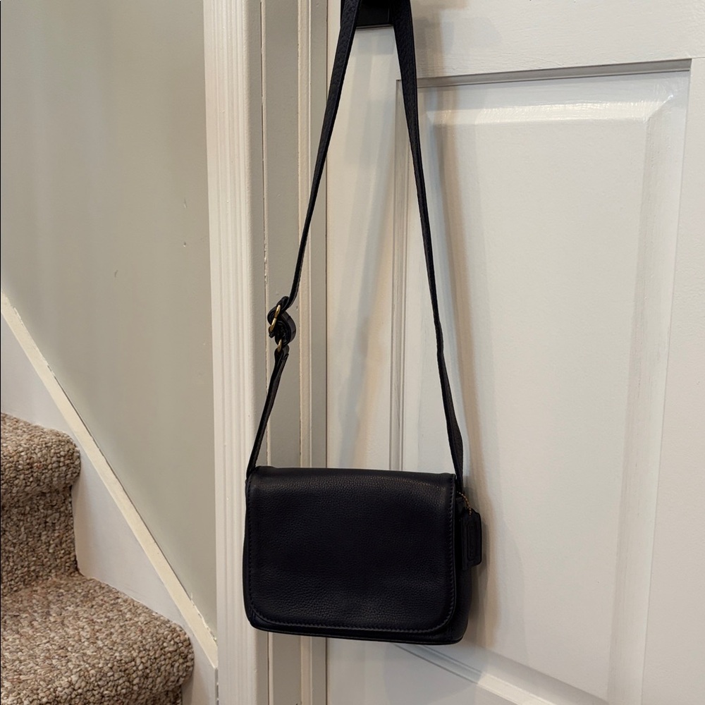 Vintage Coach Sonoma Navy Flap Crossbody Bag 4929 - Picture 9 of 9